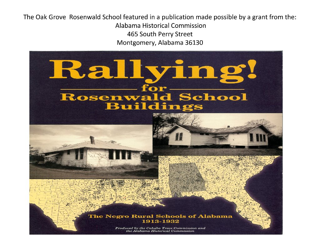 Recognizing Rosenwald Schools - Oak Grove School featured