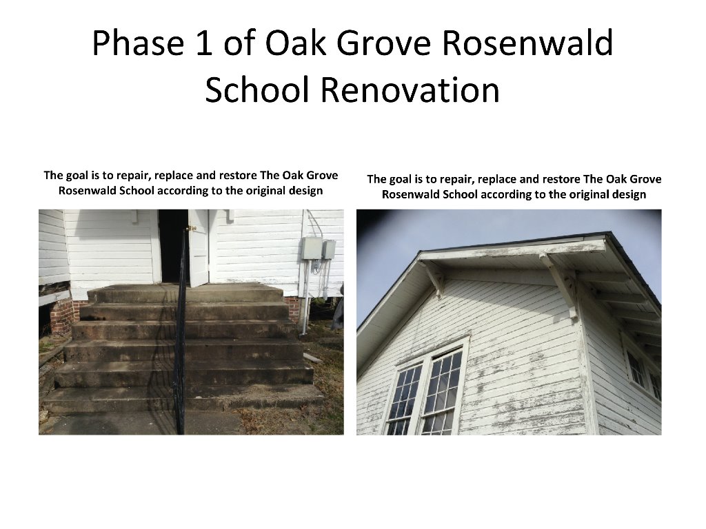 Oak Grove School - Renovations in Progress